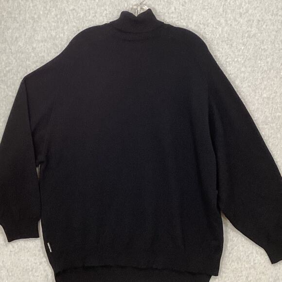Balenciaga Turtleneck Sweater Size 40 100% Cashmere Italy Luxury Designer Black - Picture 6 of 16